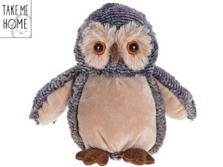 Obrázek z Sova stojící plyš 18cm 0m+ 